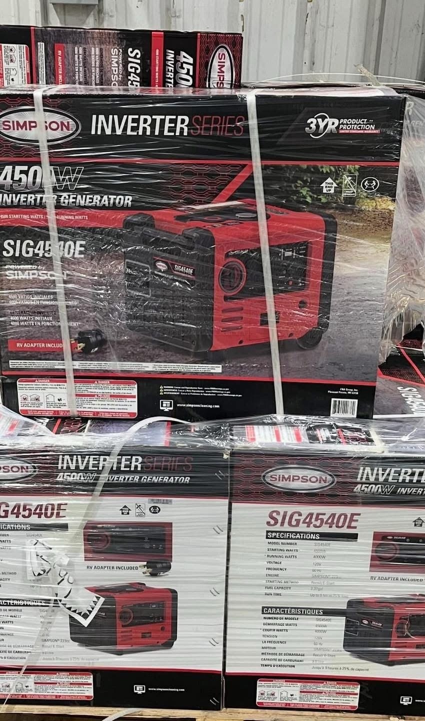 Inverter Generators liquidation pallets