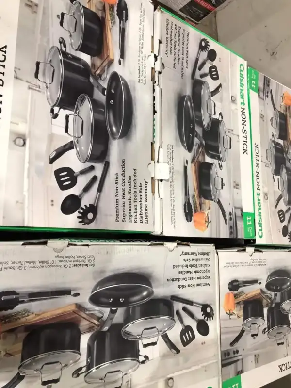 New Overstock Cookware Sets Pallet Liquidation