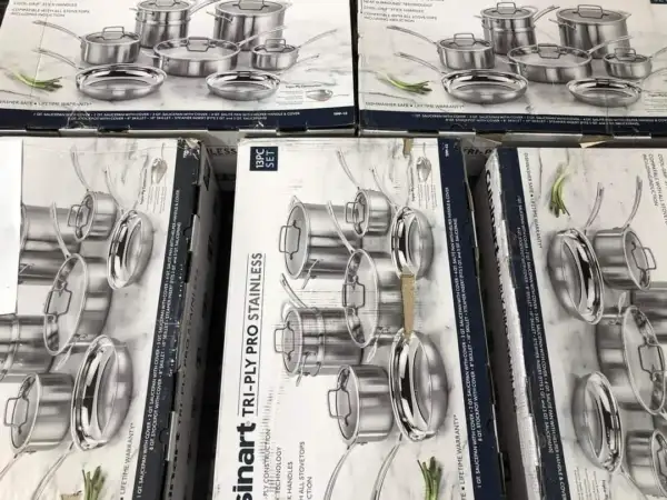 New Overstock Cookware Sets Pallet Liquidation