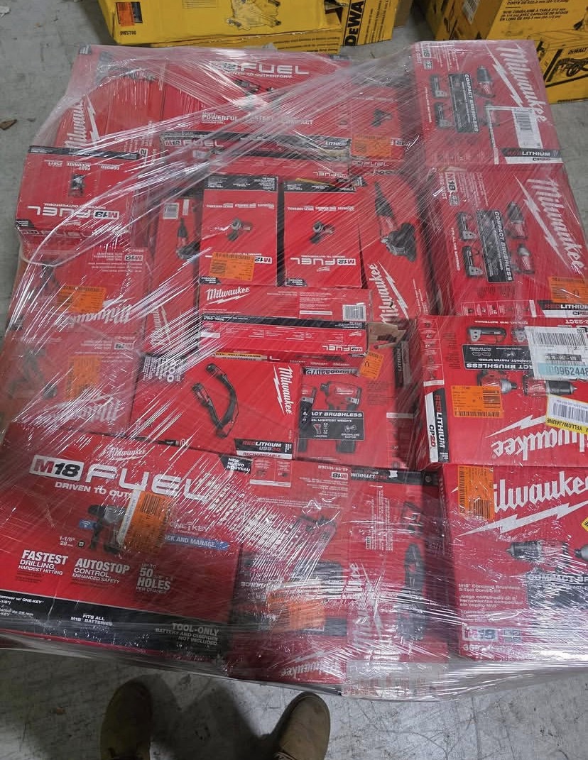 Brand New Milwaukee Power Tools Wholesale Pallet — 70 Units
