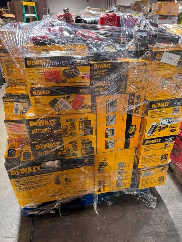 Brand New DeWalt Power Tools Wholesale Pallet — 70 Units